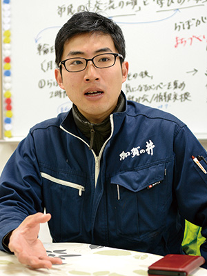 加賀の井酒造株式会社 製造部蔵人 小林 久洋さん