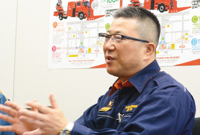 糸魚川市消防団 団長 斉藤 直文(さいとう なおふみ)さん