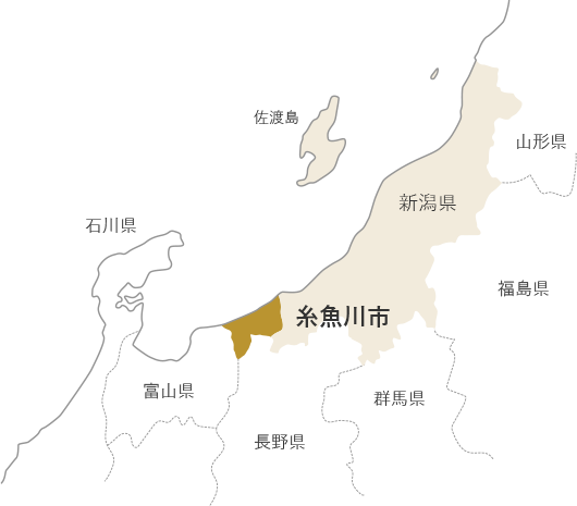 糸魚川市周辺の地図