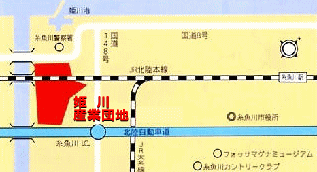 姫川産業団地 位置図