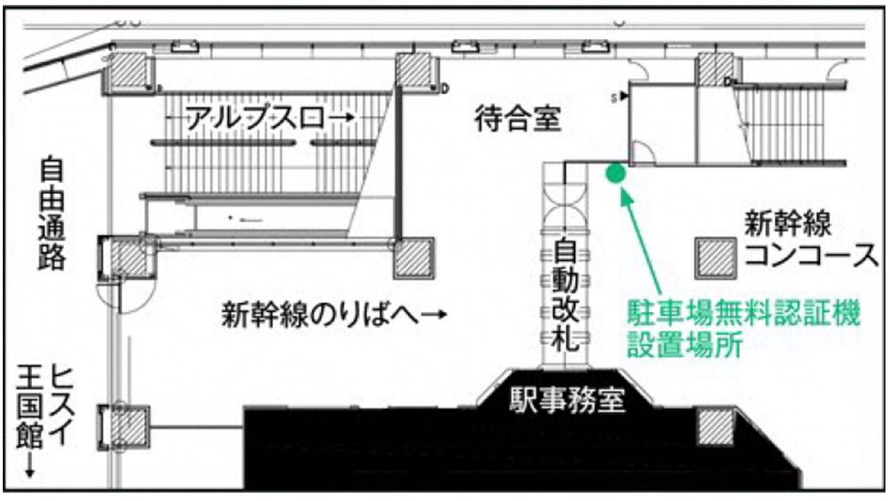 認証機位置図の画像