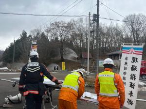 大和川地内での訓練の様子