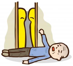 高齢者虐待のイラスト