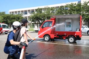 40mmホース放水体験
