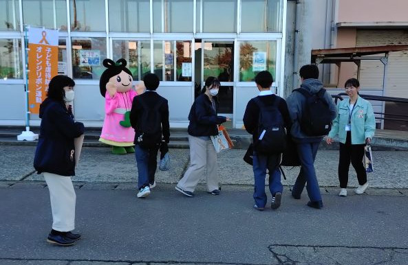 糸魚川高校での啓発活動