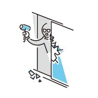 ガラス破り