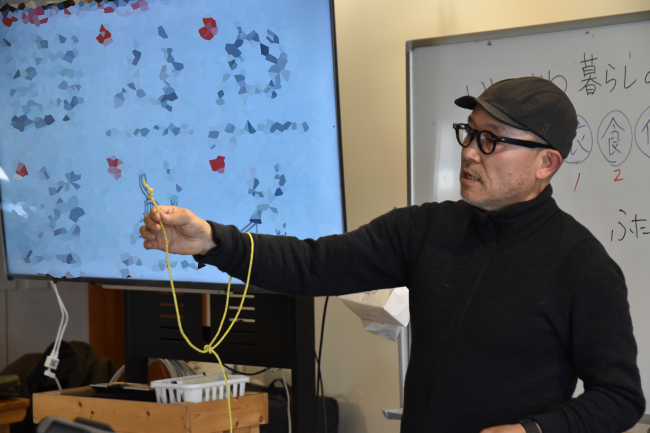 結び方学びます